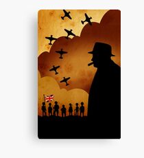 Winston Churchill Canvas Print