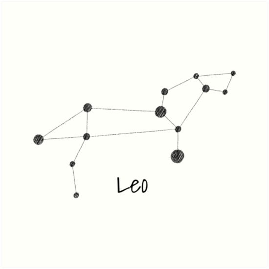 "Leo Constellation" Art Print by ellenjenkins Redbubble