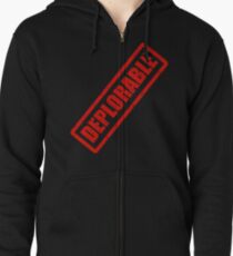 Deplorable Stamp Zipped Hoodie
