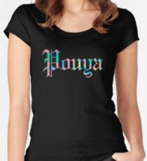 POUYA Women's Fitted Scoop T-Shirt
