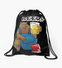 Beer Bear Drawstring Bag