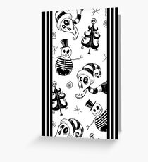 SKELLY XMAS SPOOKY TIDINGS Greeting Card