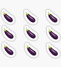 eggplant emoji ♥ Sticker