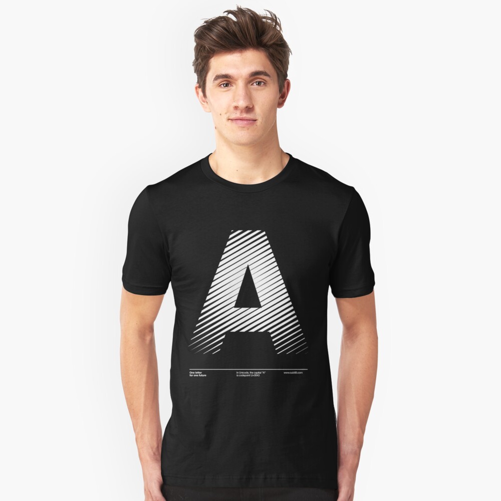 The letter A Slim Fit T-Shirt