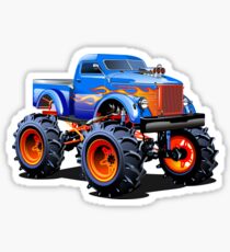 Cartoon Monster Truck Sticker