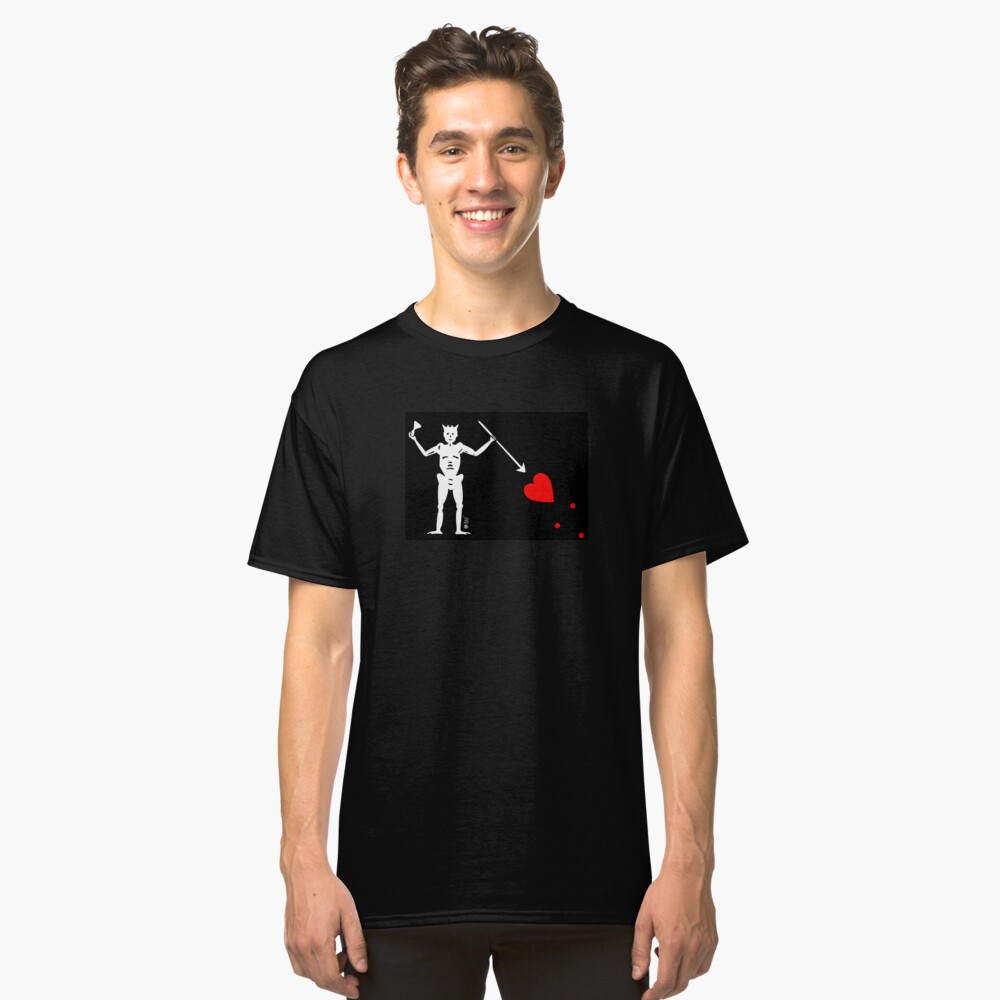 "Blackbeard Flag" T-shirt by ZuluHistoryTees | Redbubble