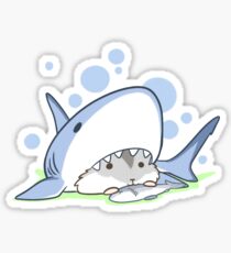 Hamster Shark Sticker