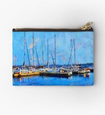 Boats on Ontario Lake on a Nice Sunny Summer Day Studio Pouch