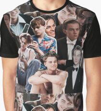 Leonardo Dicaprio Collage Graphic T-Shirt