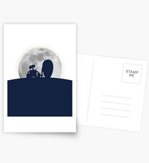 Wall•E and EVE in the Moonlight, Awwwww. Postcards