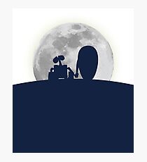 Wall•E and EVE in the Moonlight, Awwwww. Photographic Print