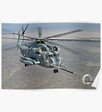 CH-53E on Refueling Mission Poster