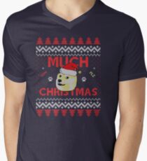 Much Christmas - Doge Meme Men's V-Neck T-Shirt