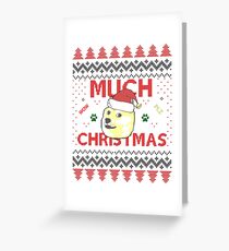 Much Christmas - Doge Meme Greeting Card
