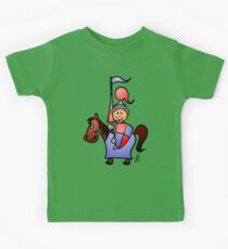 Medieval knight in shining armour Kids Tee