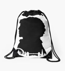 Sherlock Portrait Drawstring Bag