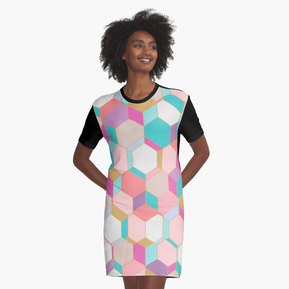 HEX2 Graphic T-Shirt Dress