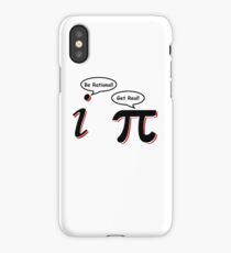 Be Rational Get Real T-Shirt Funny Math Tee Pi Nerd Nerdy Geek Shirt Hilarious iPhone Case