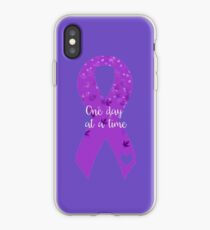 One Day At A Time - Purple iPhone Case