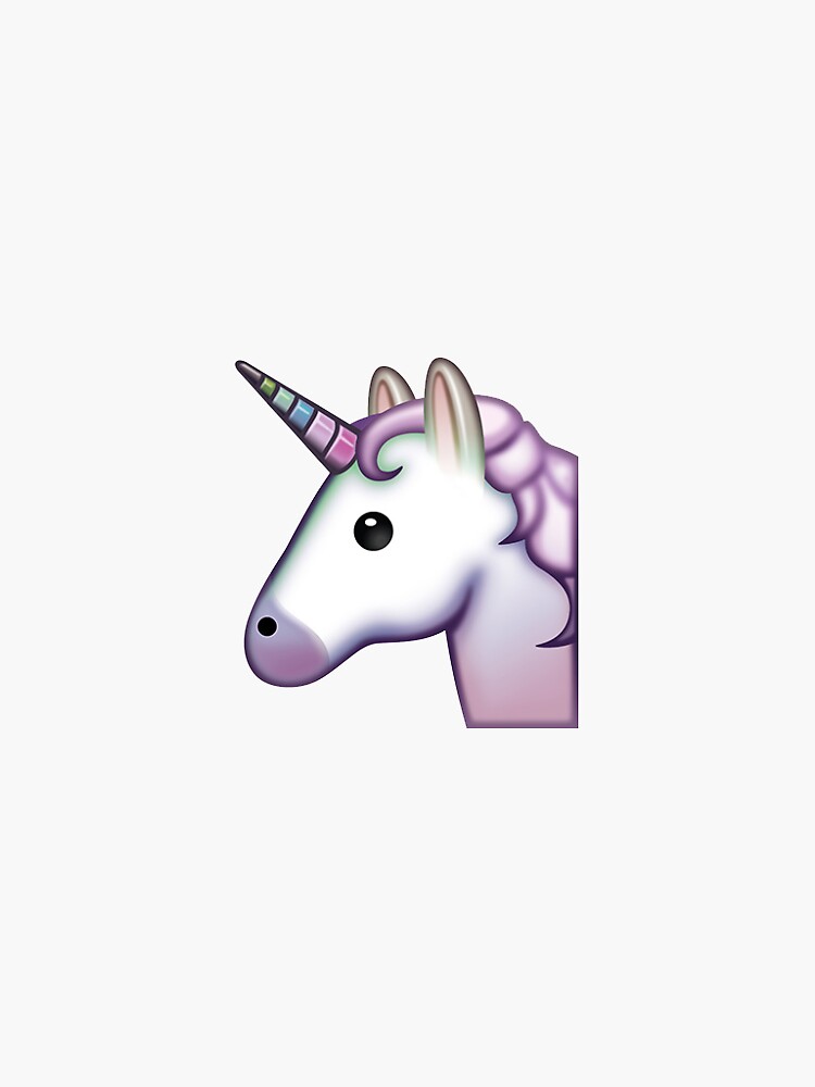"unicorn emoji" Sticker by stahrs | Redbubble