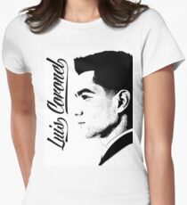 Luis Coronel Blanco / Negro Women's Fitted T-Shirt