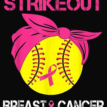 Baseball Strike Out Cancer Pink Ribbon Softball T Shirt, hoodie, sweater,  long sleeve and tank top