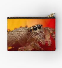 (Servaea vestita) Jumping Spider On Rose #3 Studio Pouch