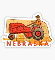Vintage Nebraska Travel Decal Sticker