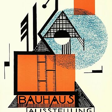 Bauhaus Print, 1923 Exhibition Poster, Circle Line Geometric Decor