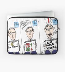 reaction to business news headlines Laptop Sleeve