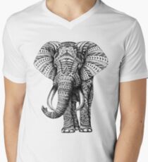 Ornate Elephant Men's V-Neck T-Shirt