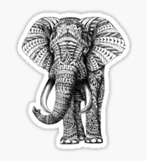 Ornate Elephant Sticker