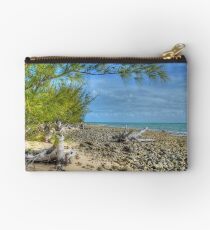 St Andrews Beach at Yamacraw on Eastern Nassau in The Bahamas Studio Pouch