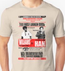 Camiseta unisex Entra el dragón - Williams vs Han