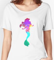Mermaid Inspired Silhouette Women's Relaxed Fit T-Shirt