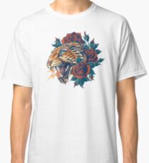 Verzierter Leopard (Farbversion) Classic T-Shirt