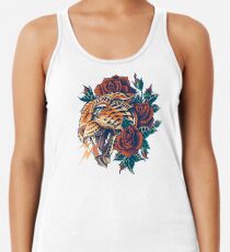 Camiseta de tirantes para mujer Leopard adornado (Versión en color)