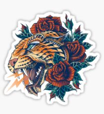 Ornate Leopard (Color Version) Sticker