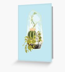 Blue Terrarium Greeting Card