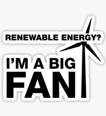 I'm A Big Fan, Electrician Humor Sticker
