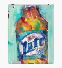 Miller Lite Beer Original Beer Art Watercolor iPad Case/Skin