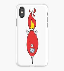 cartoon spaceship iPhone Case
