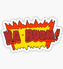 cartoon comic book explosion Sticker