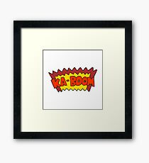 cartoon comic book explosion Framed Print