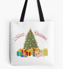 Wheaten Scottish Terrier Christmas Tote Bag