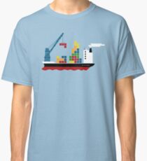 Cargo Tetris Ship Classic T-Shirt