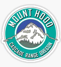 MOUNT HOOD OREGON CASCADE RANGE CASCADES WY'EAST TEAL Sticker