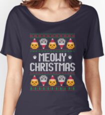 Ugly Christmas Sweater - Cat Women's Relaxed Fit T-Shirt