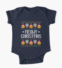 Ugly Christmas Sweater - Cat One Piece - Short Sleeve