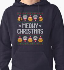 Sudadera con capucha Ugly Christmas Sweater - Cat
